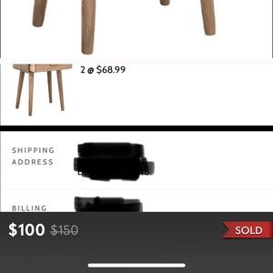 TWO Safavieh end tables/night stands.